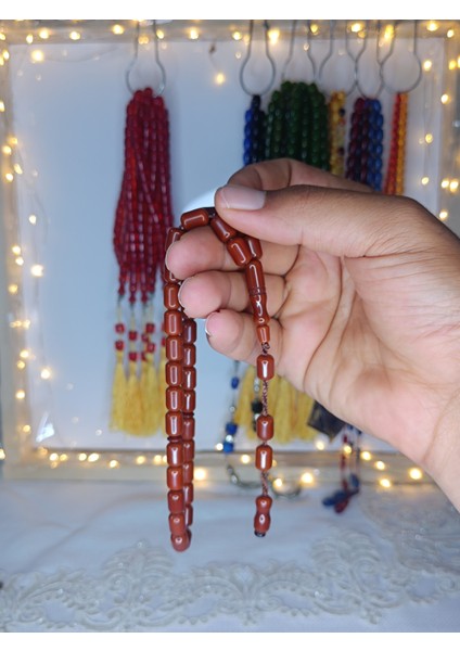 Sıkma Kehribar Tesbih