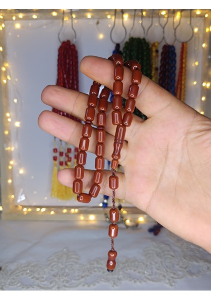 Sıkma Kehribar Tesbih modelleri