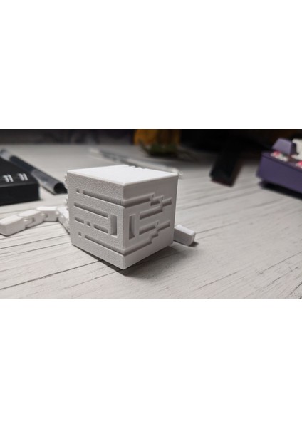 Mınecraft Ghast Karakteri Hareketli Eklemli 3D modelleri