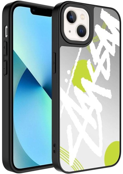 Apple iPhone 14 Uyumlu Mirror Kapak Kapak Yazı