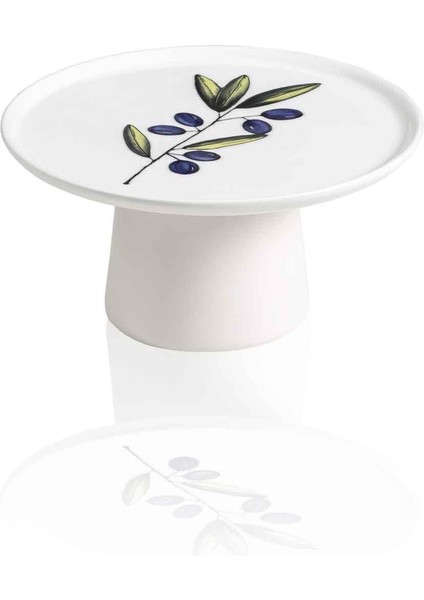 Olivos Ayaklı Servis Tabağı 10X19 cm