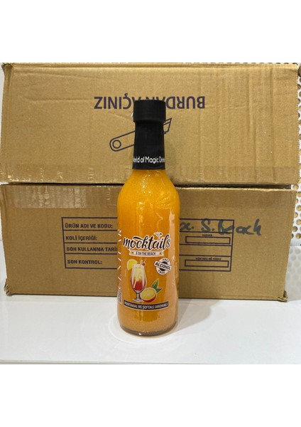 Portakal ve Şeftali Aromalı Moctails Koli Içi 20 Adet