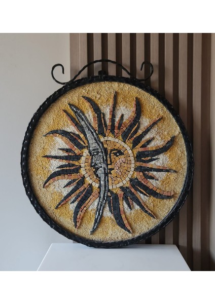Güneş & Ay Mozaik Taş Tablo