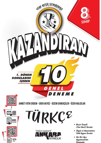 LGS 1 Dönem Konularını Içeren 10 Türkçe Denemesi Yayınları
