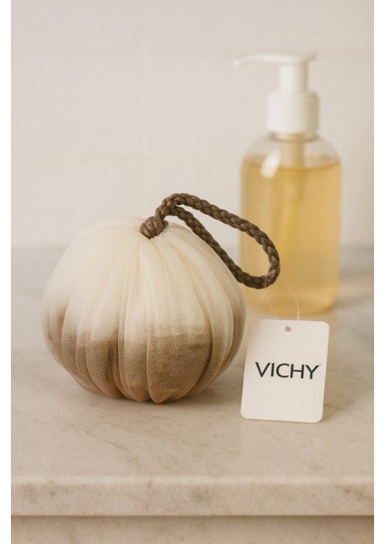 Banyo Lifi Yumuşak Top Lif Naturel Ponpon Banyo Lifi VCH-6576