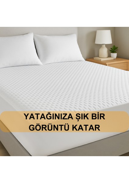 Yatak Alezi Kapitone Full Fitted Sıvı Geçirmez Kaymaz Yatak Örtüsü Yatak Koruyucu Full Kenar Çarşaf fiyatları