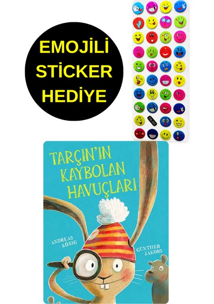 Emojili Sticker Hediye - Okul Öncesi Resimli Kitaplar Masal - Tarçının Kaybolan Havuçları