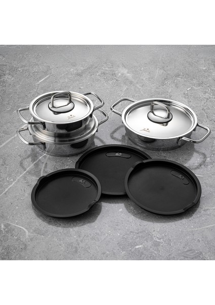 New Myra 9 Parça Çelik Sahan Seti