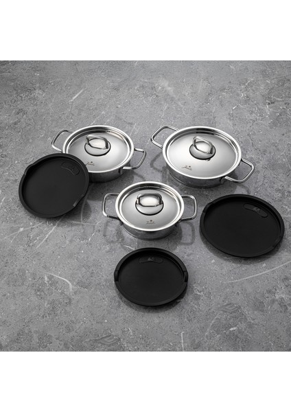 New Myra 9 Parça Çelik Sahan Seti modelleri