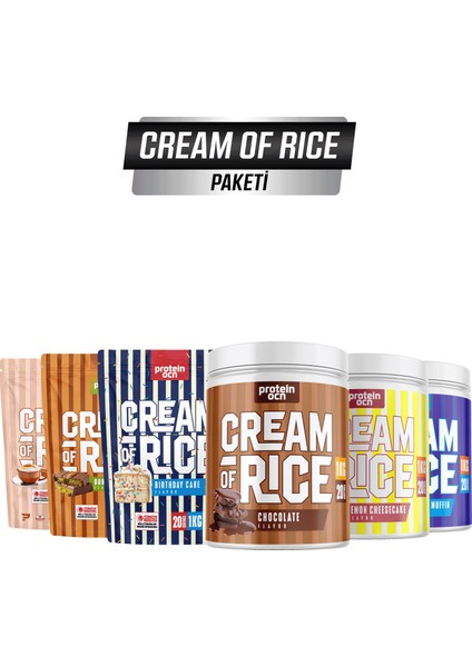 Cream Of Rice | Pirinç Kreması - 6lı Paket - 1kg X 6 Adet fiyatları