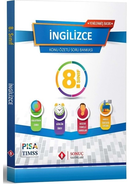 Sonuç Yayınları 8. Sınıf Ingilizce Konu Özetli Soru Bankası Yenilenmiş Baskı 2025-2026