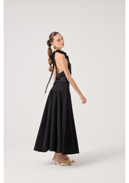 Fermuarlı Uzun Elenor Etek Siyah fırsatları