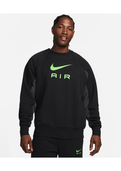 Sportswear Air Erkek ( Bol Kesim )Siyah Sweatshirt