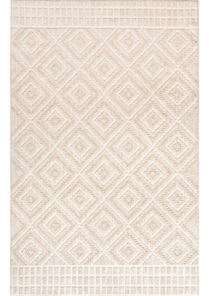 Geometrik Desenli Makine Halısı – Bej | Salon, Mutfak, Yolluk, Yatak Odası, Oturma Odası – Nmd-03 Nmd-03 indirimleri