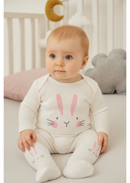 Tavşan Desenli Ikili Takım