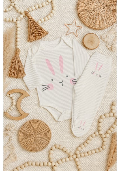 Tavşan Desenli Ikili Takım