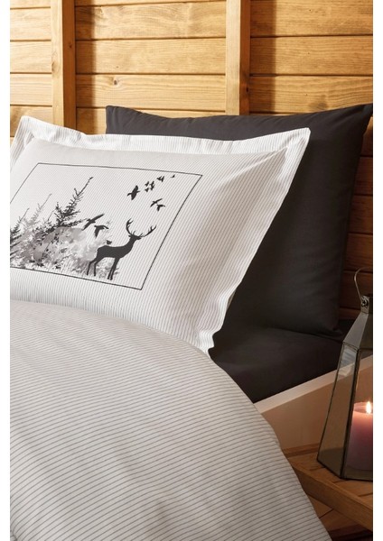 Ranforce Çift Kişilik Nevresim Takımı Naturaleza Gri (Özel) fiyatları