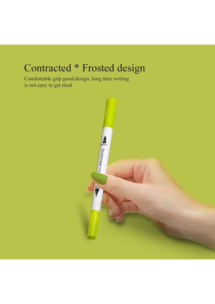 24 Renk Çift Taraflı Dual Tip Brush Pens Fırça Uçlu & Fineliner Sanat Kalemi fiyatları