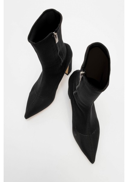 Kadın Topuklu Bot SİYAH