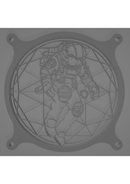 AYZPLUS3D 120MM Pc Kasa Fanı Koruyucu Astronot fiyatları