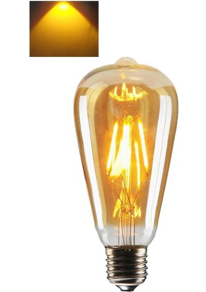 CT-4350 4W (30W) Armut Rustik Ampul Amber 3 Adet Edison Ampul modelleri