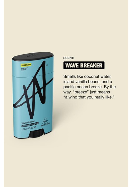 Wave Breaker Antiperspirant Stick Deodorant 74GR indirimleri