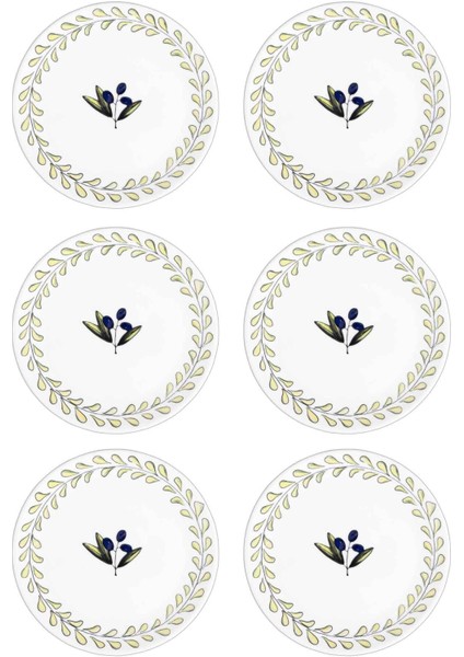 Olivos Yemek Tabağı 6lı Set 20 cm OVS0012