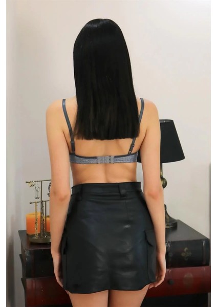 Kadın Destekli Balenli Sütyen Gri fırsatları