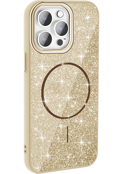 Apple iPhone 16 Pro Max Uyumlu Magsafe Özellikli Okso Kapak Gold fiyatları