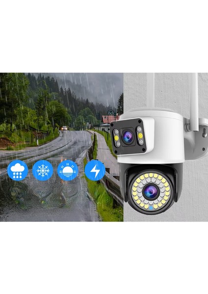 Sanec Çift Lensli Dış Mekan Wi-Fi Kamera modelleri
