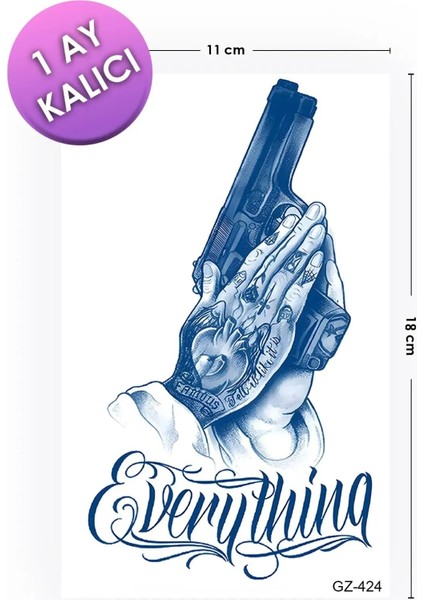 1 Ay Kalıcı Silah Dövmesi fiyatları