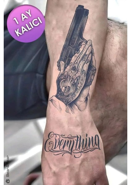 1 Ay Kalıcı Silah Dövmesi modelleri