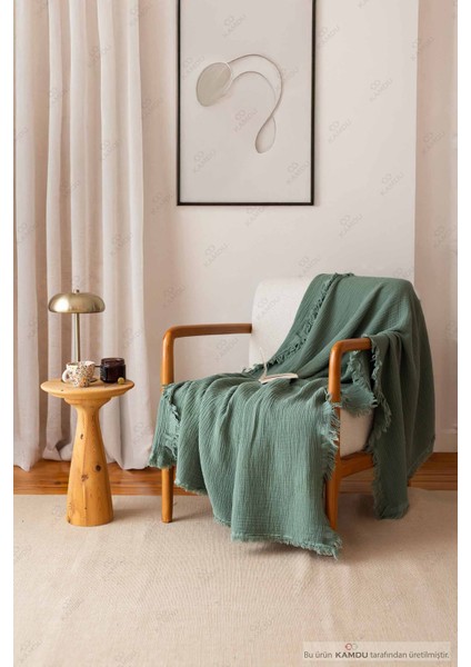 100X200CM Berjer Örtüsü %100 Müslin Pamuk Koltuk Örtüsü, Çok Amaçlı Örtü, Tv Örtüsü