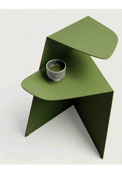 Modern Metal Yan Sehpa Dekoratif Ev Mobilyası