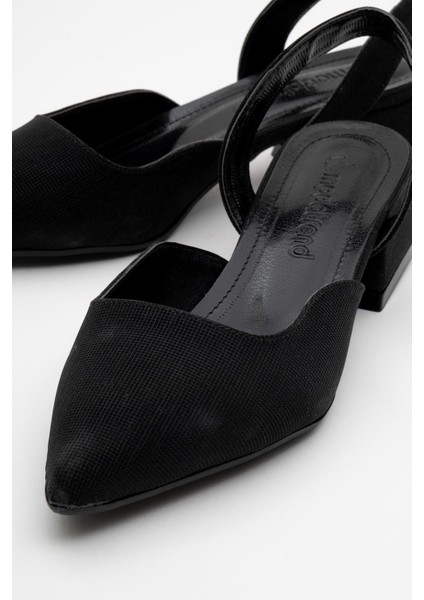 Kadın Topuklu Sandalet Siyah Sim modelleri