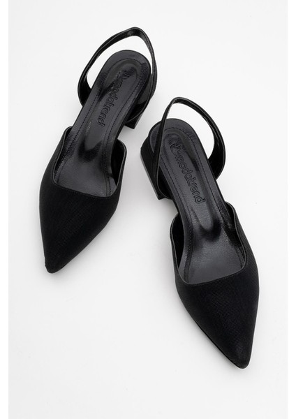 Kadın Topuklu Sandalet Siyah Sim indirimleri