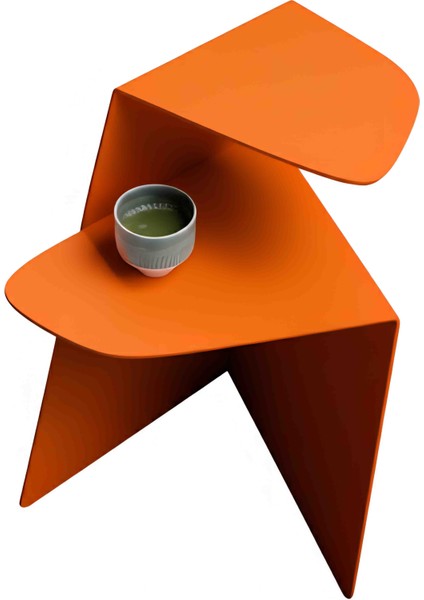 Modern Metal Yan Sehpa Dekoratif Ev Mobilyası