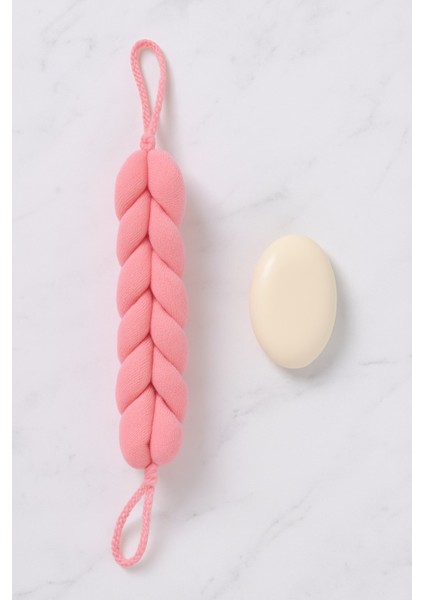 Vıchy Banyo Lifi VCH-6583 92GR Örgülü Pembe 9lu Stand X216