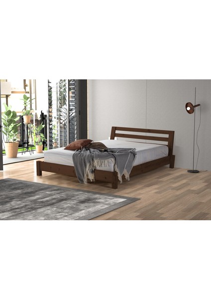 Palma Ithal Ladin Masif Ahşap Karyola Ceviz 120 x 200 fiyatları