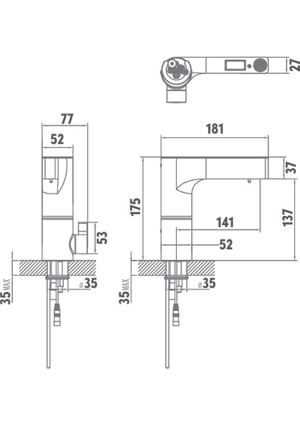Mona Köpük Sensörlü Lavabo Bataryası (Sabunlu) -WM00605010200011 fiyatları