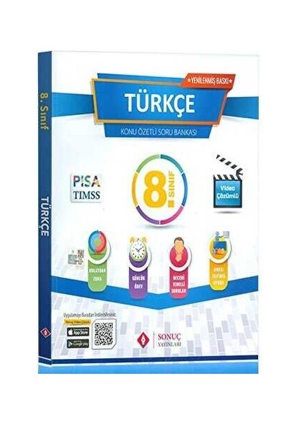 Sonuç Yayınları 8.sınıf Türkçe Modüler Konu Özetli Soru Bankası 2025-2026