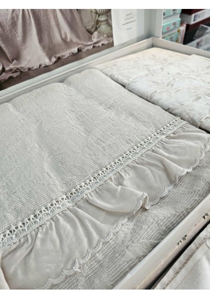 Pupilla Home Nısh Fırfırlı pike Takımı PUDRa modelleri