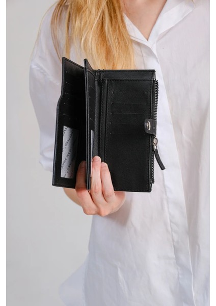 Orijinal Just Polo Bozuk Para Fermuarlı Dikey Çok Bölmeli Kadın Cüzdanı El Pörtföyü 19*10 cm modelleri