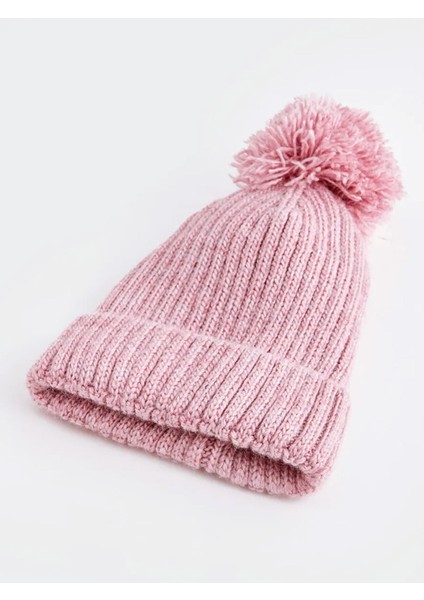 Pembe Kız Çocuk Ponponlu Yün Bere 0-18 Ay fiyatları