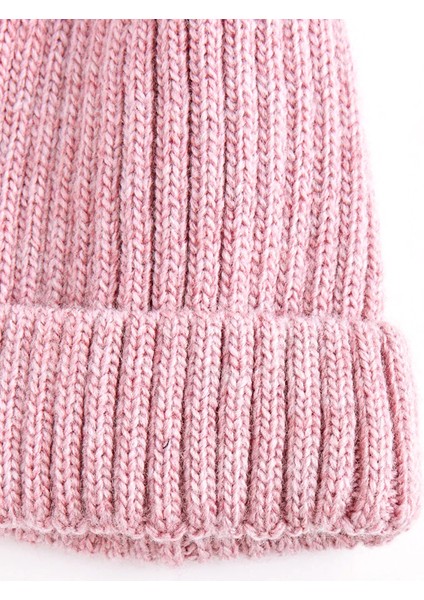 Pembe Kız Çocuk Ponponlu Yün Bere 0-18 Ay indirimleri