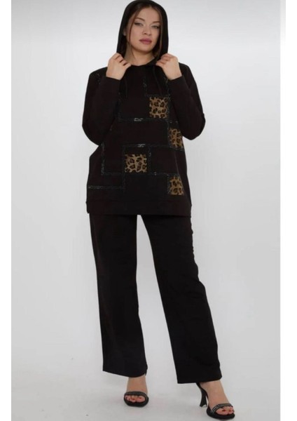 Leopar Desenli Eşofman Takımı