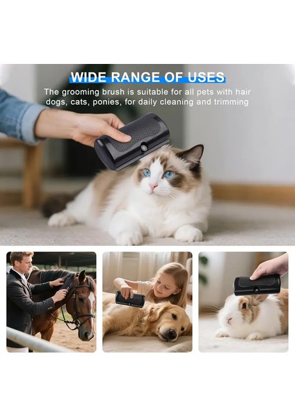 Kaydırmaz Tutacaklı Deshedding Tüy Toplayıcı Tarak