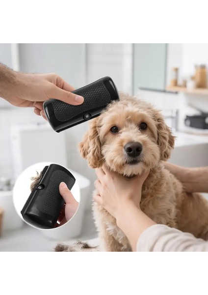 Kaydırmaz Tutacaklı Deshedding Tüy Toplayıcı Tarak modelleri