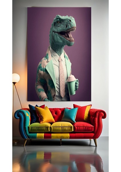 Iş Tre-X I V1 Ev Duvar Salon Güzellik Salonu Ofis Dükkan Dekarasyon Kanvas Tablo