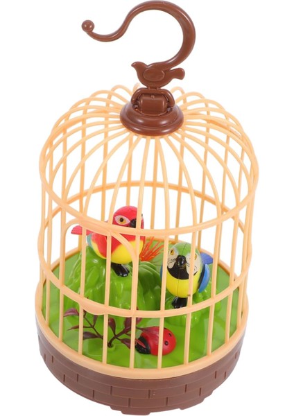 Ses Kontrollü Hareketli Oyuncak Kafeste Kuş – 20 cm Canlı Renkli, Gerçekçi Ses ve Görünüm modelleri